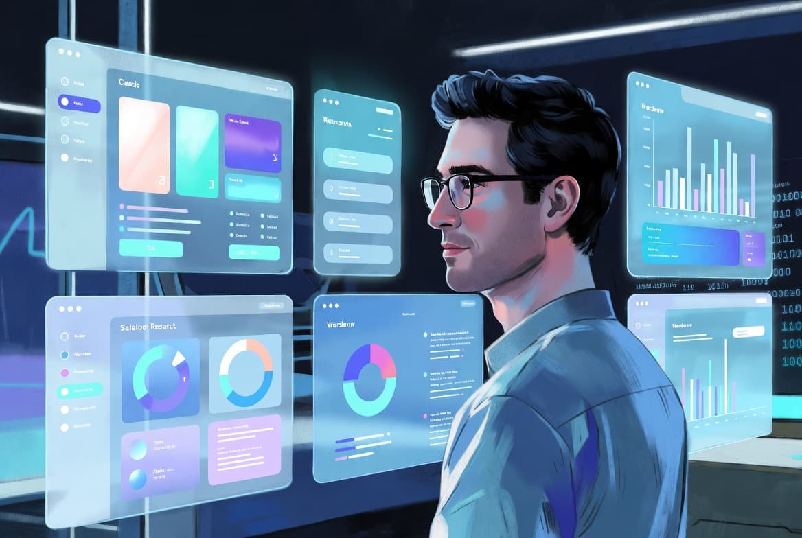 Many AI tools illustration