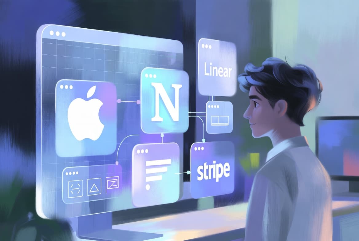 Connected workflow illustration