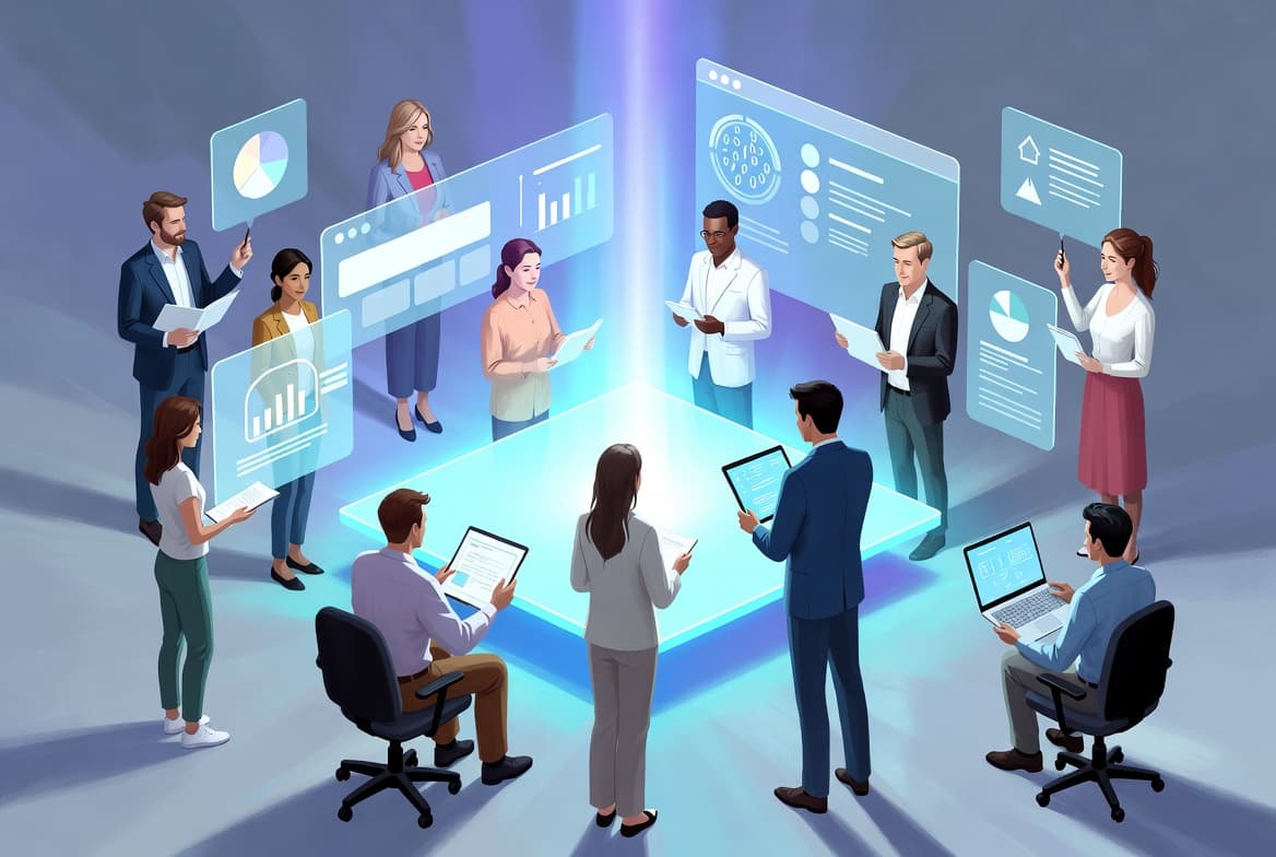 AI learning mission illustration